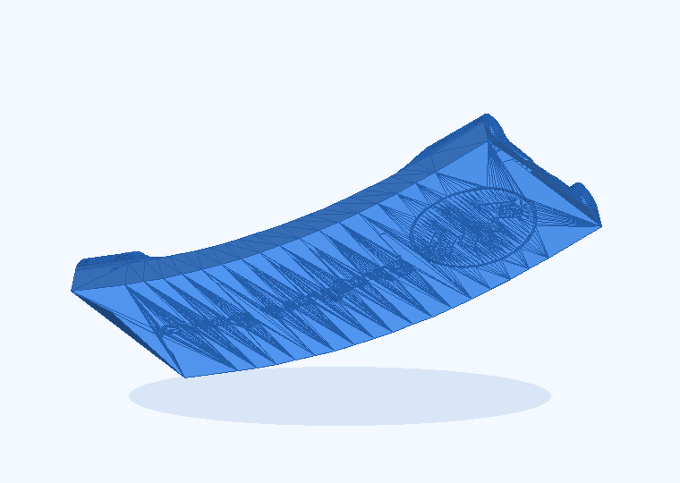 3D render of the Shower Head Bracket