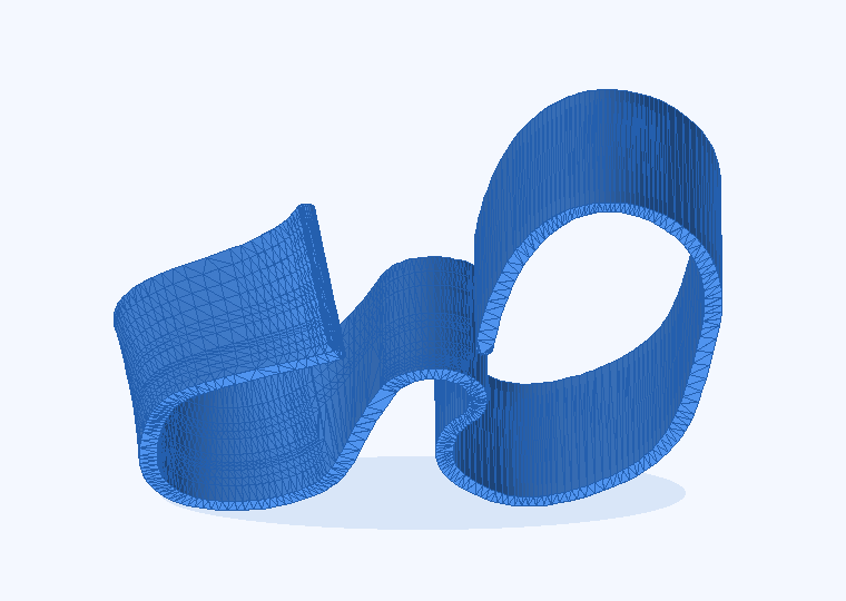3D render of the Squiggle Writing Splint