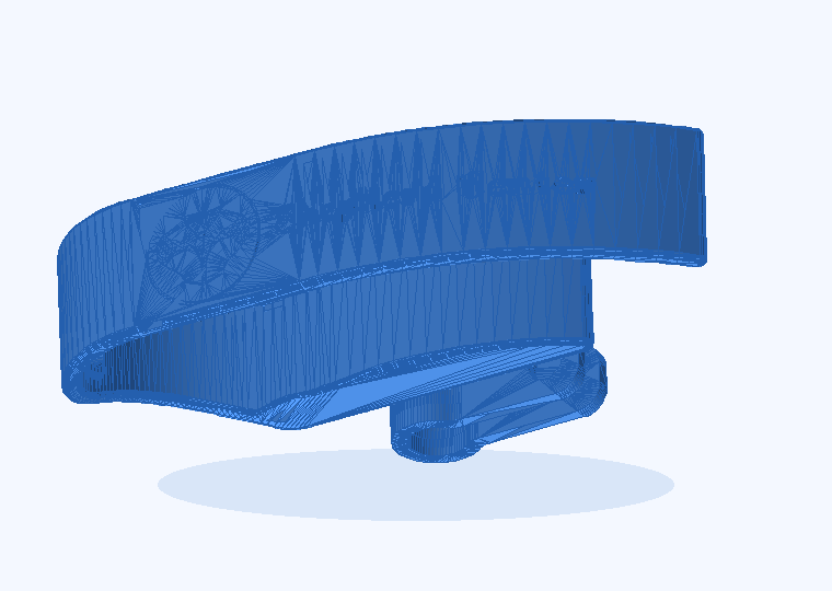 Rendered Shepherd Center writing-splint assistive device